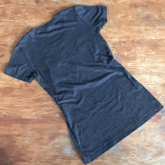 2/$20🍁 BELLA - Graphic T-shirt -  Heathered Charcoal Rayon knit - Picture 3 of 6